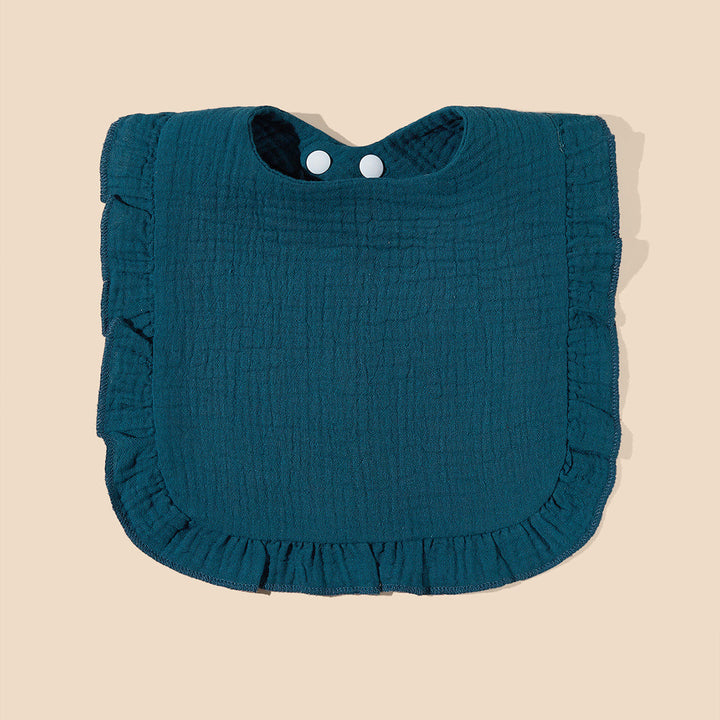 Soft Ruffled Muslin Baby Bib kalsten