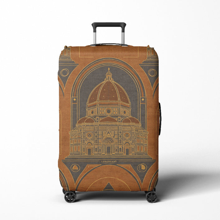 Women's Travel Trolley Kalsten  with elegant baroque pattern