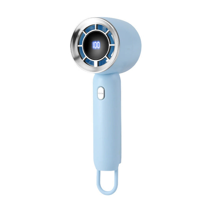 Unisex Portable Mini Hand Fan with Digital Speed Display Kalsten