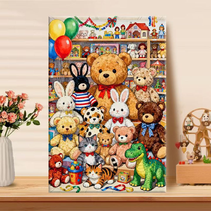 Playful Teddy Bear Wall Art Kalsten