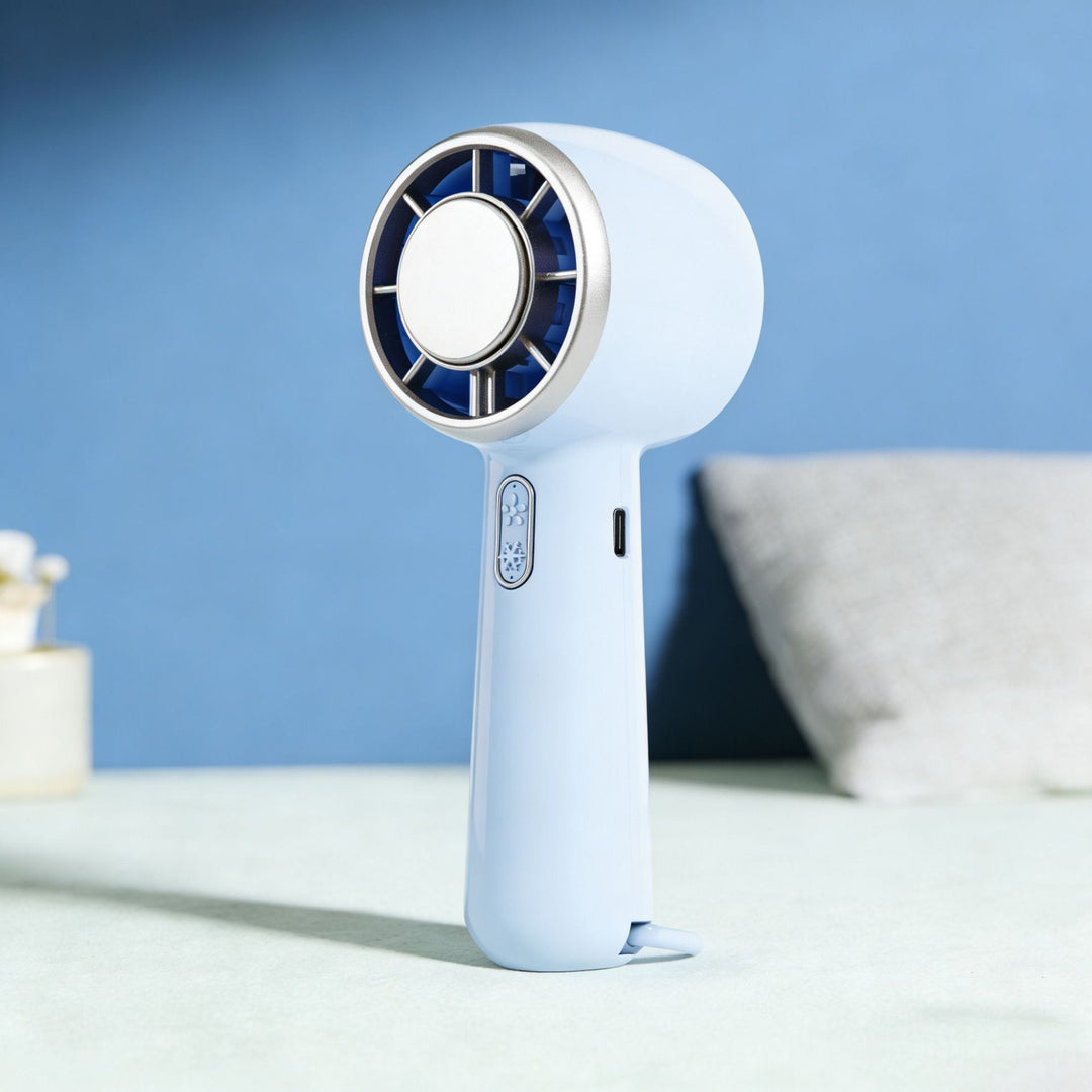 Women Portable Hand Fan with Ergonomic Design and USB Charging Function Kalsten