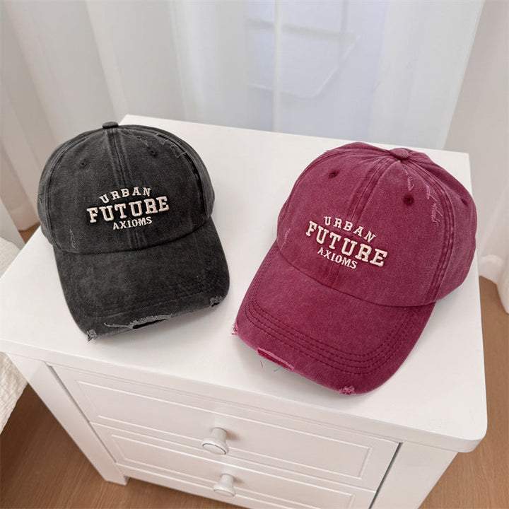 Men's Distressed Cotton Adjustable Baseball Cap Kalsten