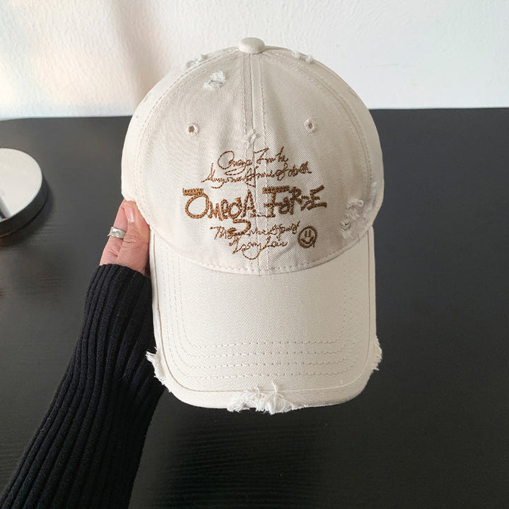 Women's Distressed Graphic Adjustable Baseball Cap Kalsten