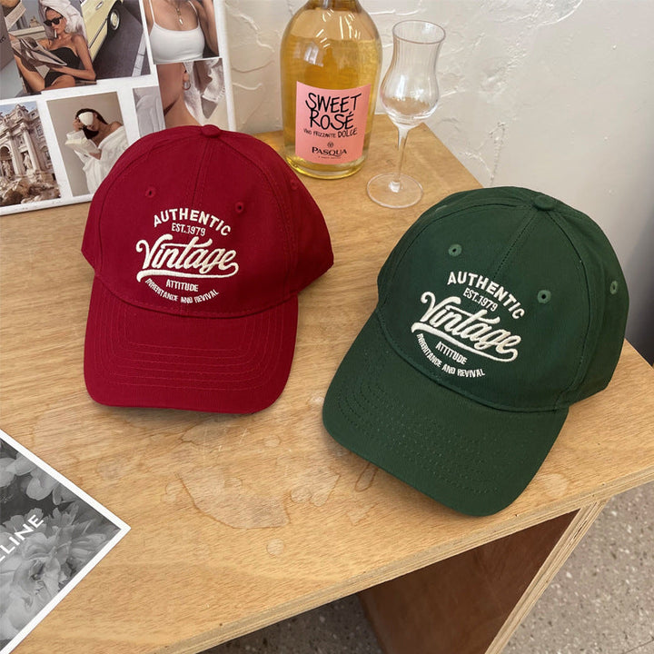 Men's Vintage-Inspired Cotton Baseball Cap Kalsten