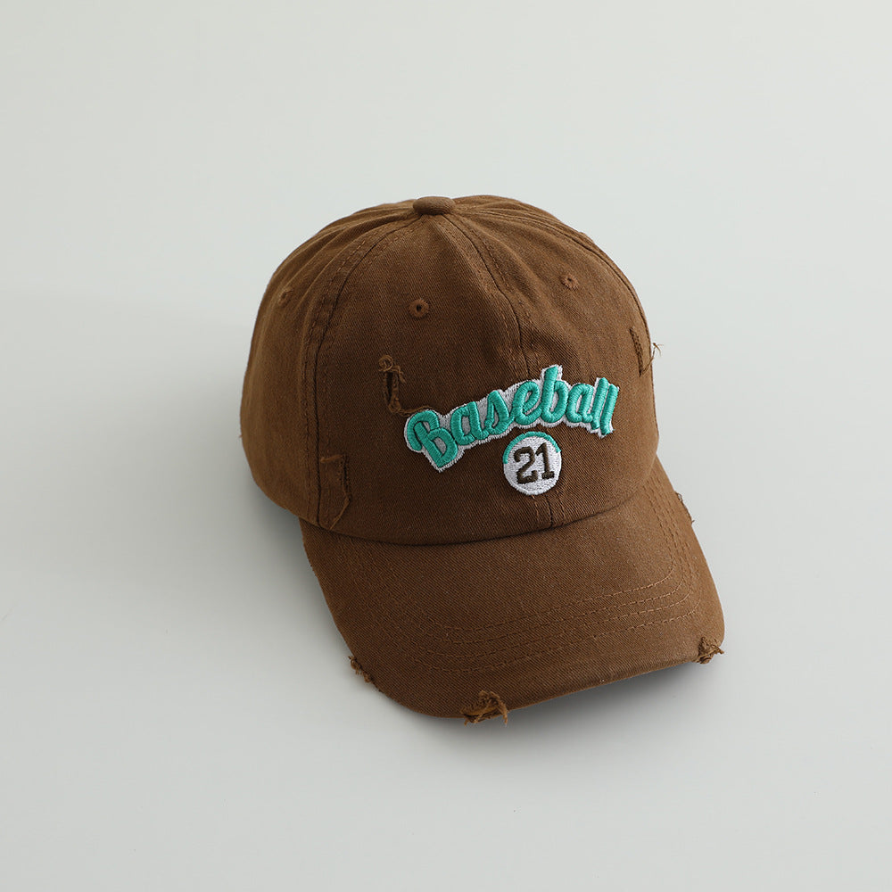 Men's Distressed Cotton Baseball Cap Kalsten
