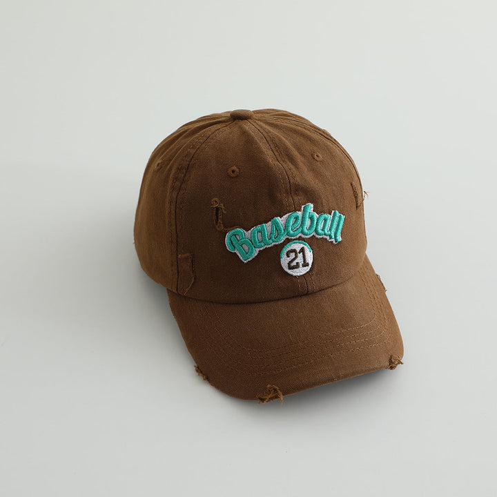 Men's Distressed Cotton Baseball Cap Kalsten