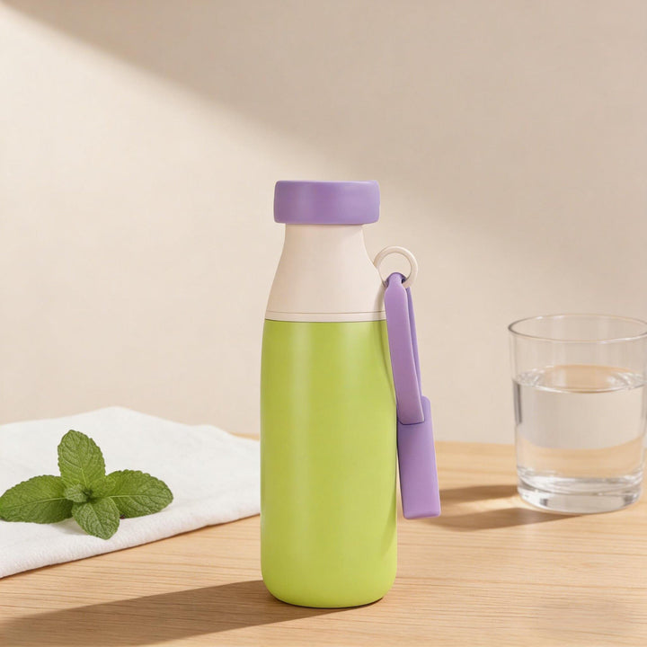 Ladies Insulated Sports Water Bottle with practical carrying strap Kalsten