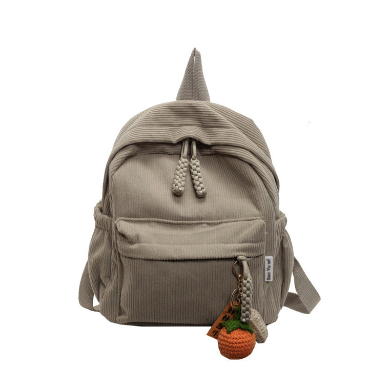 Corduroy Casual Mini School Backpack Kalsten