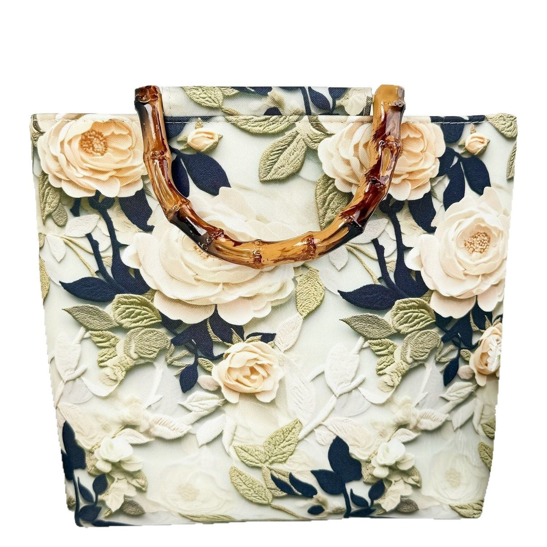 Beach bag with bamboo handles Kalsten