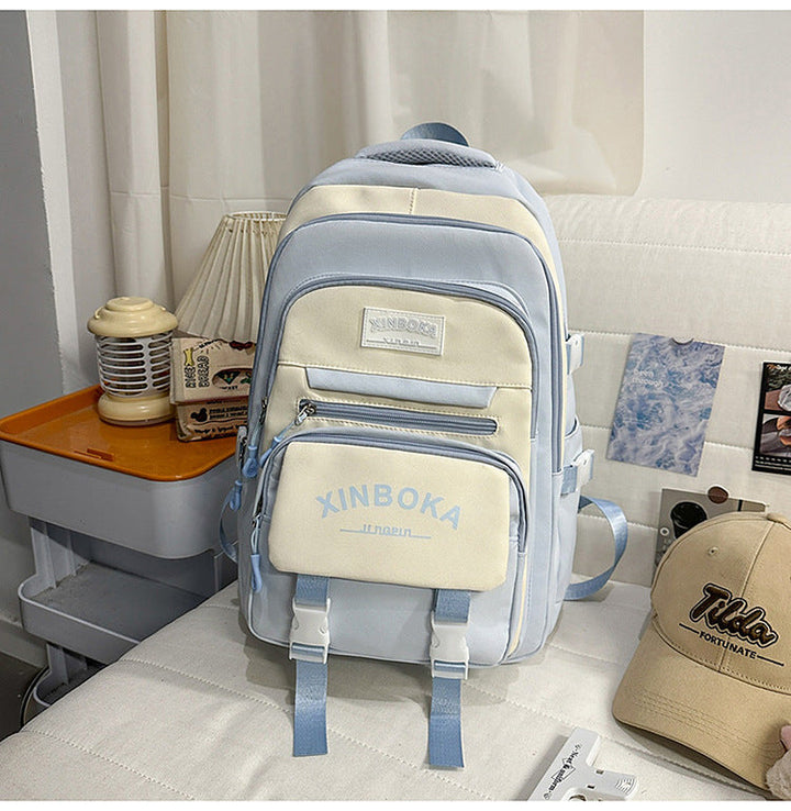 Multi-Compartment Casual School Backpack