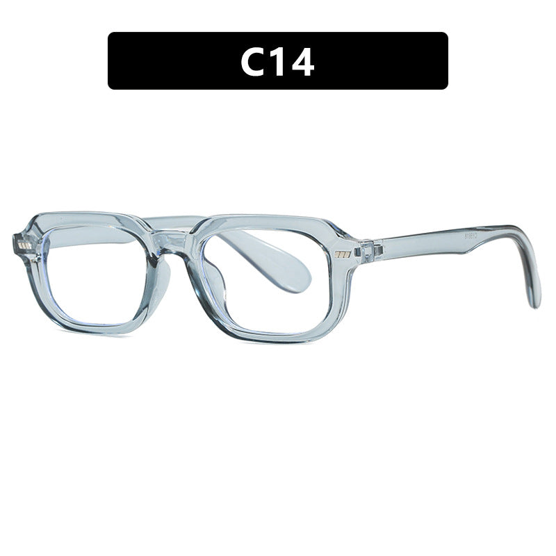 Women’s square sunglasses with high-gloss transparent frame and polarized lenses Kalsten