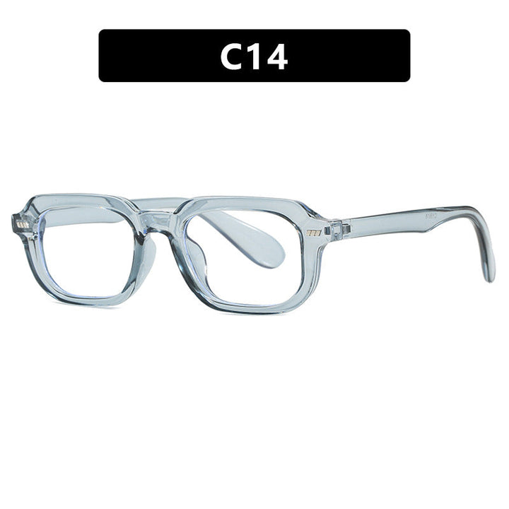 Women’s square sunglasses with high-gloss transparent frame and polarized lenses Kalsten