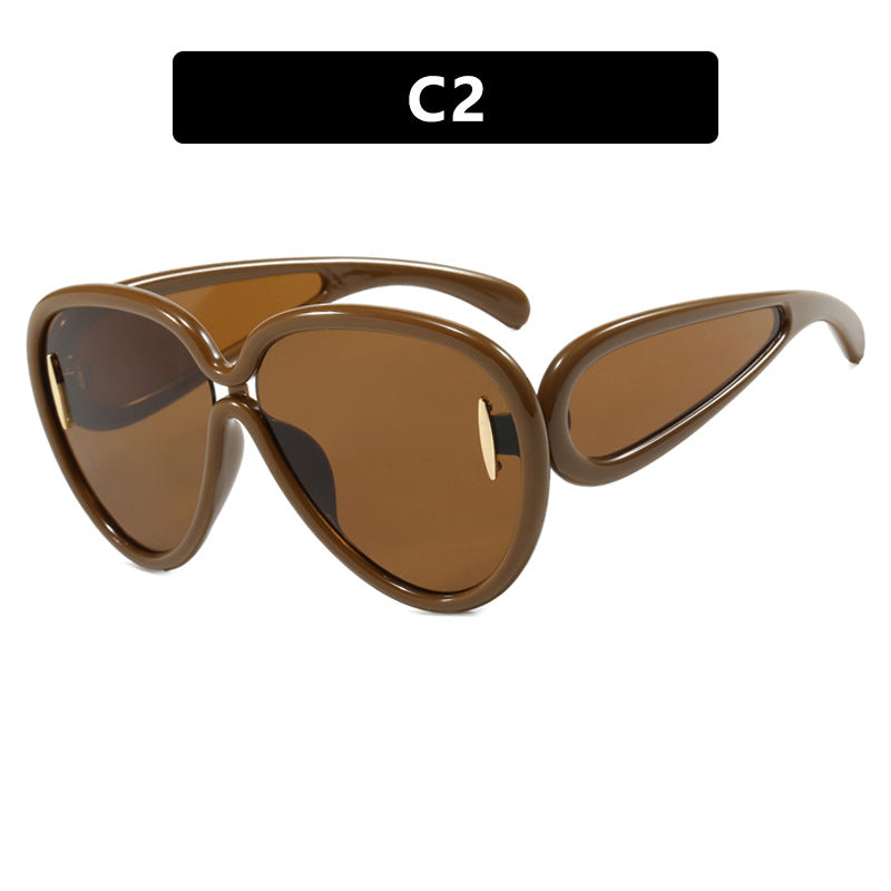 Women extravagant sunglasses in creative design Kalsten