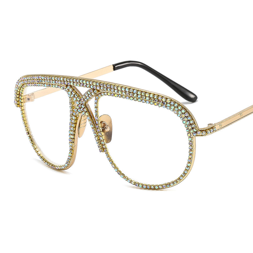 Ladies elegant sunglasses with glittering frame and gradient lenses Kalsten