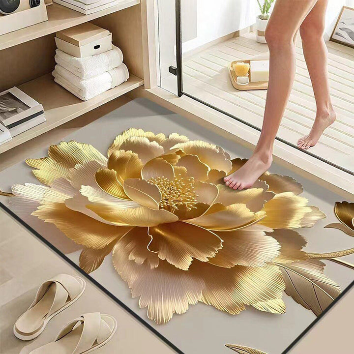 Floral Embellished Bath Mat Kalsten