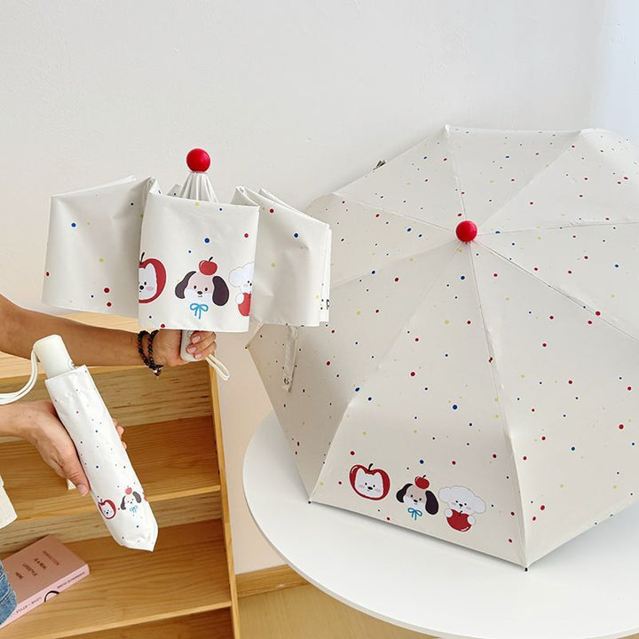 Women's Folding Umbrella with Cute Animal Designs Kalsten