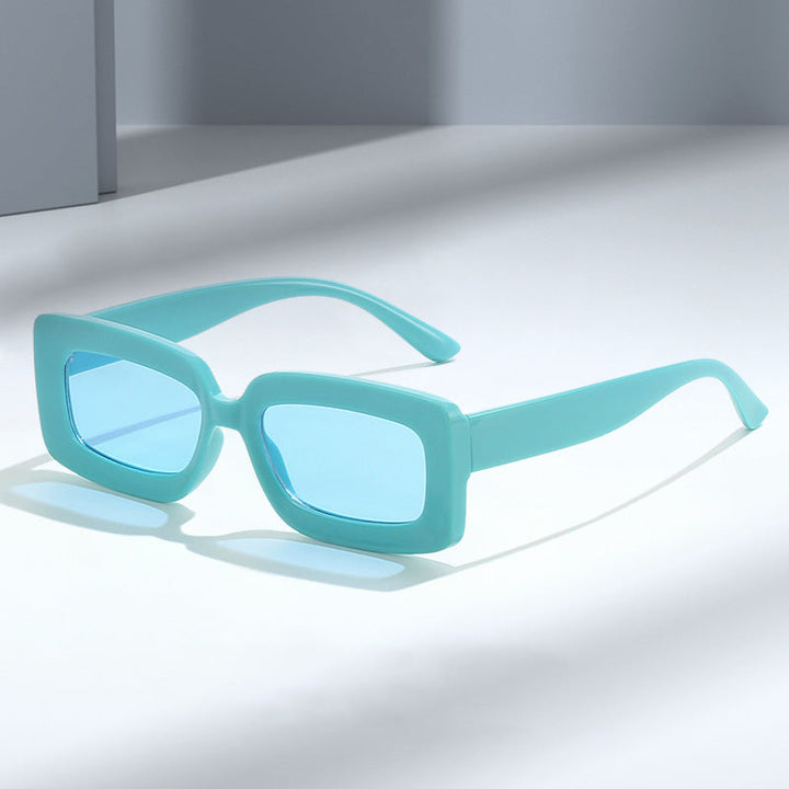 Women's Fashion Turtle Sunglasses with Rectangular Frame and Gradient Lenses Kalsten