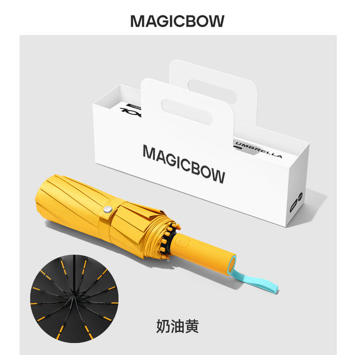 Ladies Automatic Folding Umbrella with Robust Design and Wind Resistance Kalsten