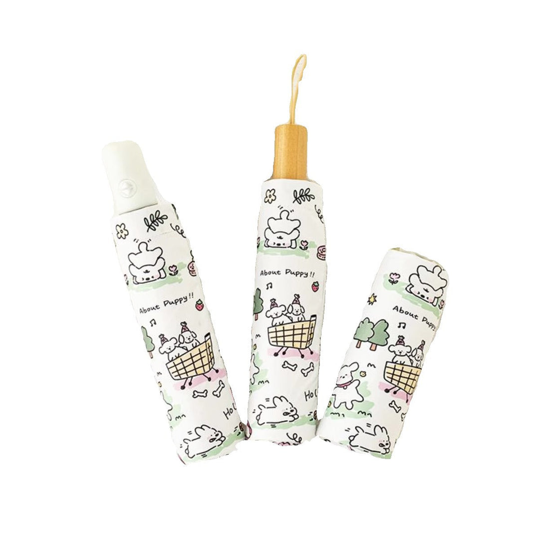 Women Automatic Mini Umbrella with Vibrant Animal Design Kalsten