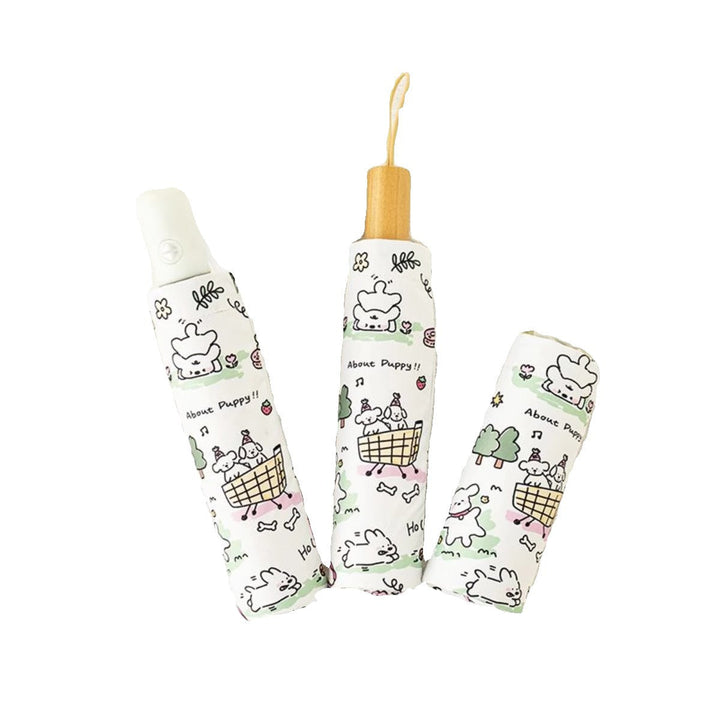 Women Automatic Mini Umbrella with Vibrant Animal Design Kalsten