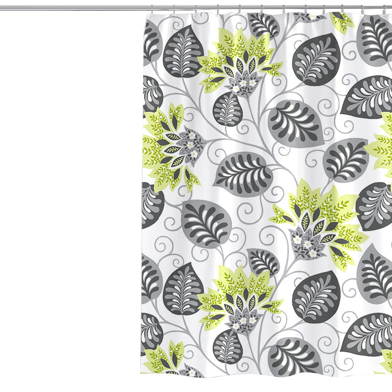 Women's Elegant Floral Shower Curtain Kalsten