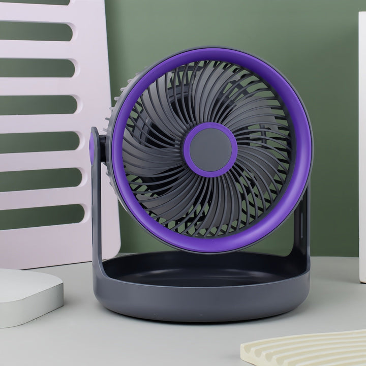 Ladies table fan with adjustable head and quiet operation mode Kalsten