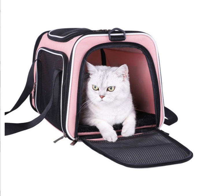 Pet Carrier with Breathable Mesh and Secure Ventilation System Kalsten