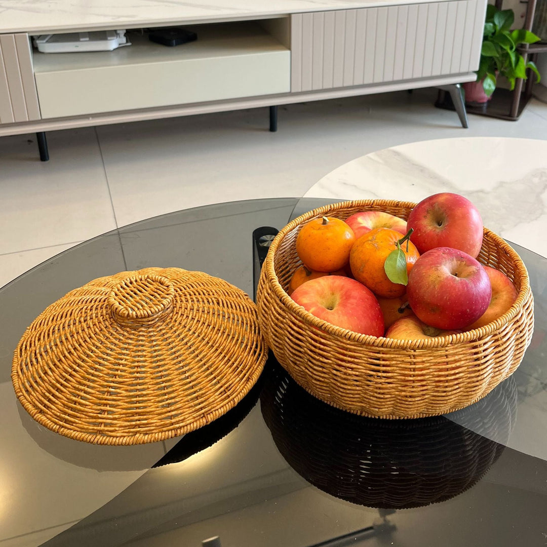 Women Handmade Basket with Lid Kalsten