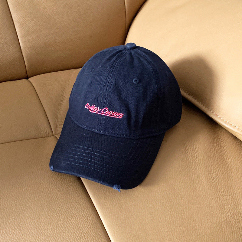 Women's Casual Distressed Cotton Baseball Cap Kalsten