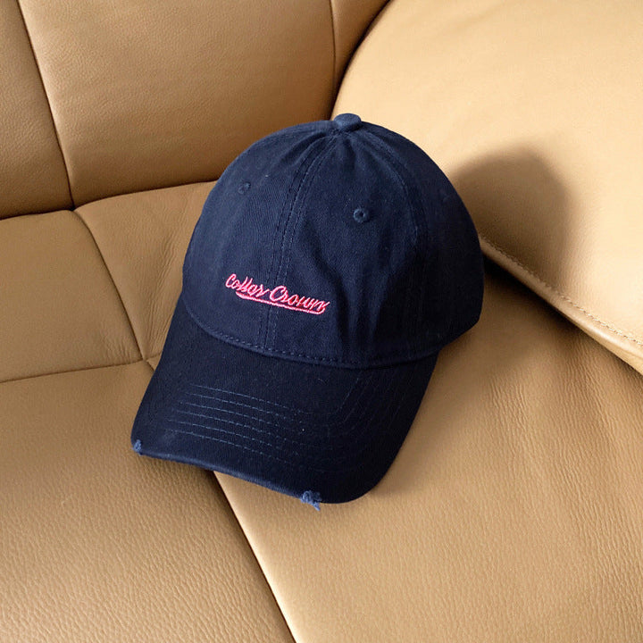 Women's Casual Distressed Cotton Baseball Cap Kalsten