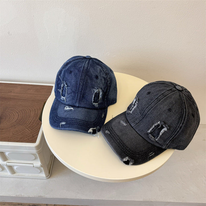 Men's Distressed Denim Baseball Cap Kalsten 1783921899