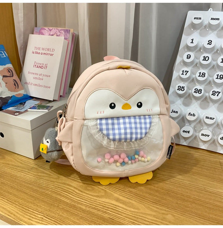 Children's Cute Penguin-Themed Mini School Backpack