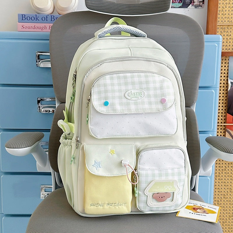 Multi-Functional Cute Character School Backpack