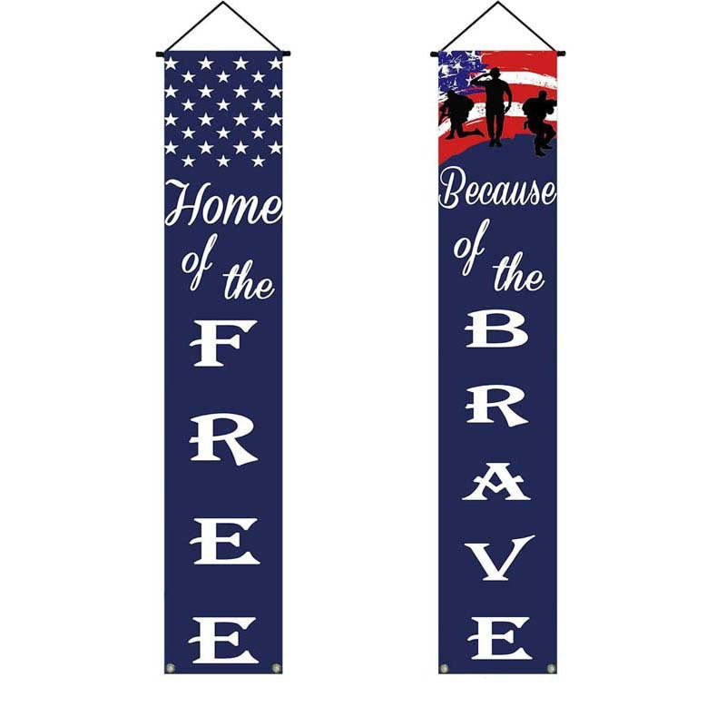 Unisex nan hanging patriotic door banner set Kalsten