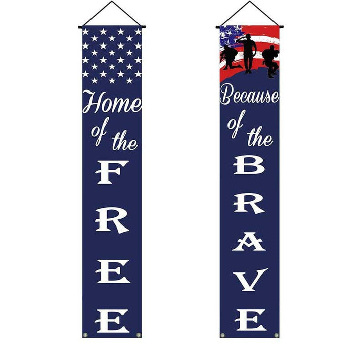 Unisex nan hanging patriotic door banner set Kalsten