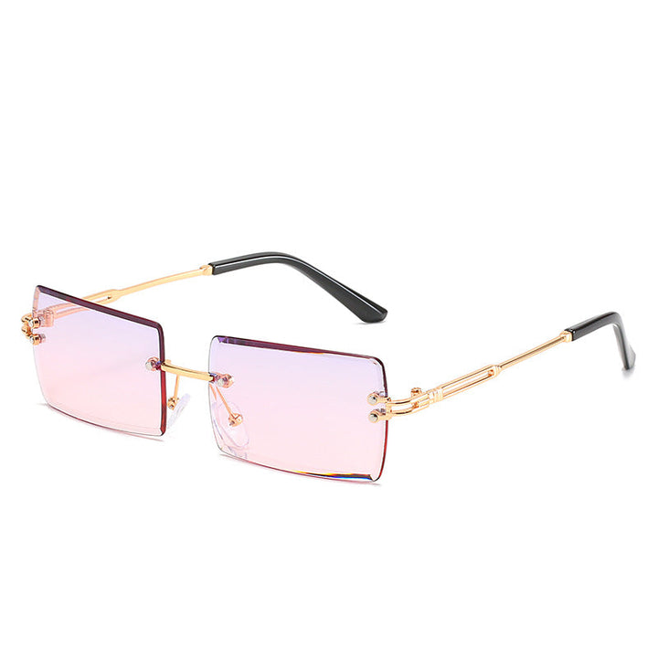 Women's stylish sunglasses with unique rectangular frame and sparkling details Kalsten