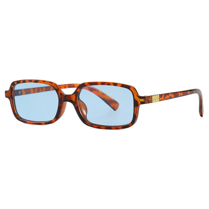 Women's fashionable square glasses with elegant plastic frame and gold accents Kalsten