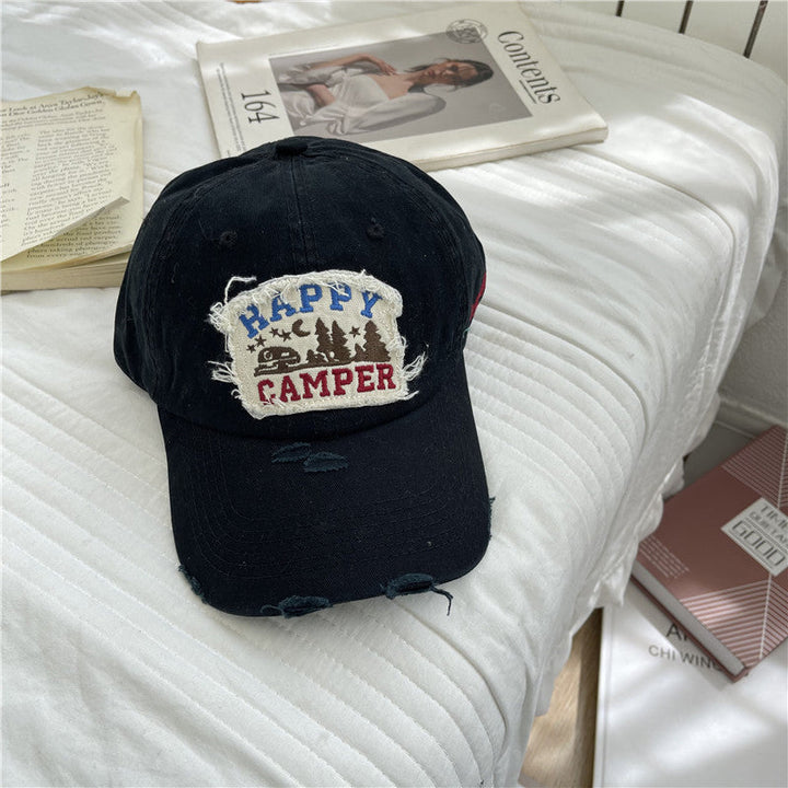 Men's Distressed Vintage-Inspired Baseball Cap Kalsten