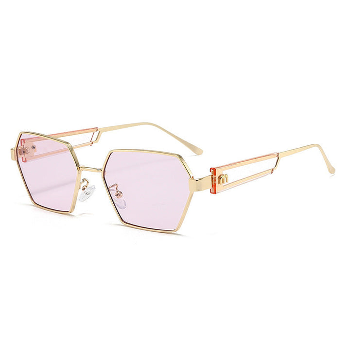 Women's Hexagon Sunglasses with Luxurious Metal Accents Kalsten
