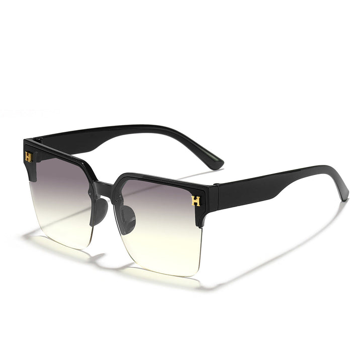 Women's modern square sunglasses with transparent frame Kalsten