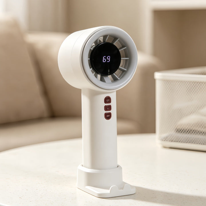 Women's portable high-speed fan with digital temperature display Kalsten