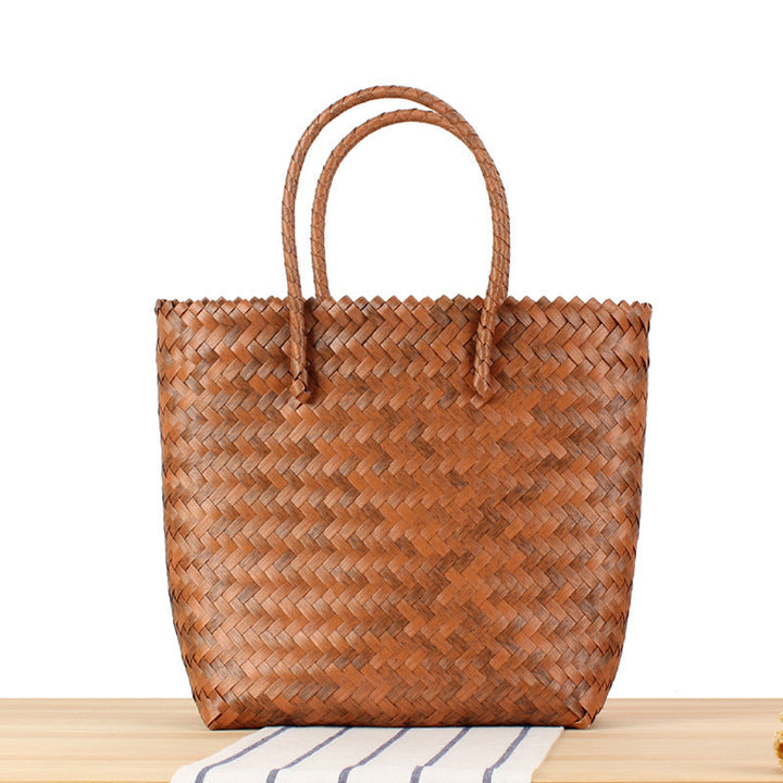 Braided Tote Bag with Sturdy Carry Handles Kalsten