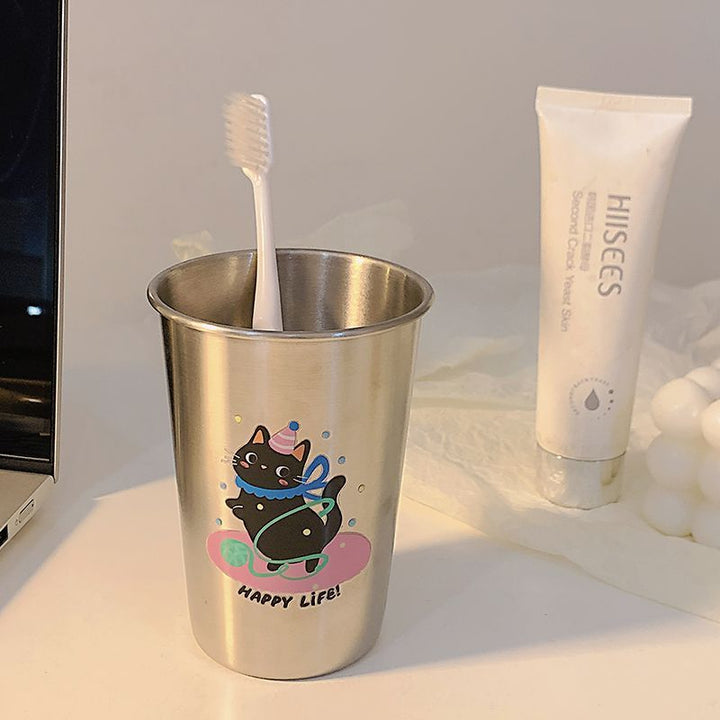 Stainless Steel Toothbrush Holder with Playful Animal Design Kalsten