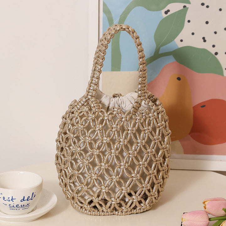 Trendy Shopper Bag with Unique Mesh Design Kalsten