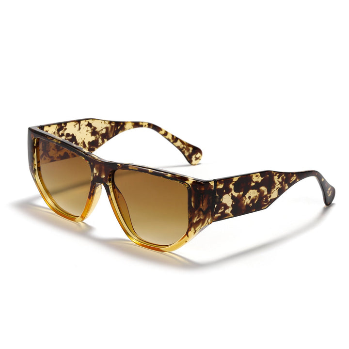 Women's trendy square sunglasses with modern tortoise pattern Kalsten