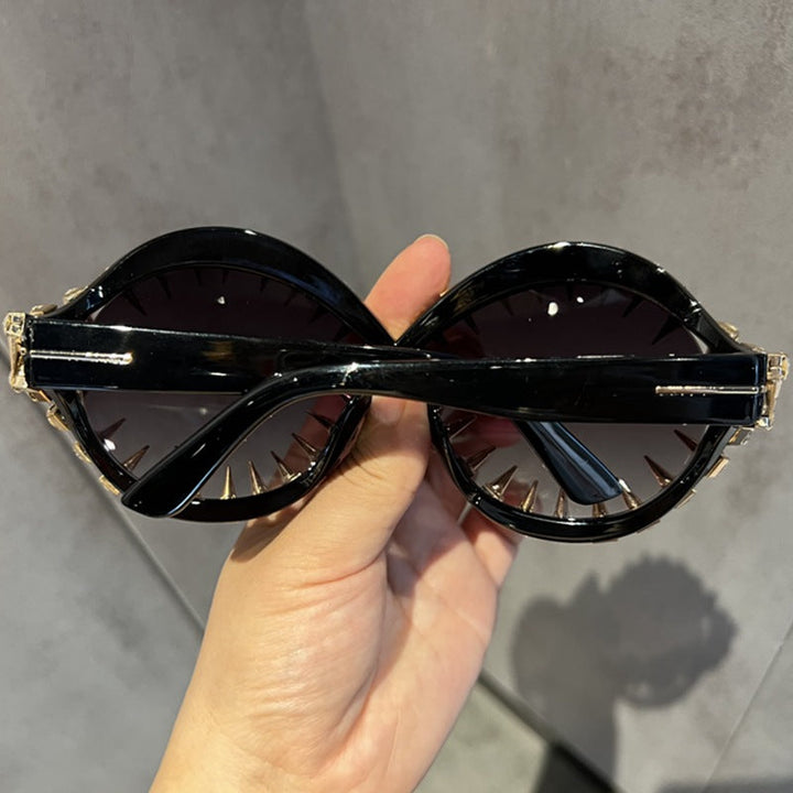 Women's stylish oversized sunglasses with eye-catching stud design Kalsten