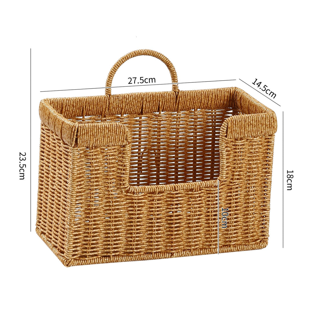 Unisex Handwoven Storage Basket with Practical Carrying Handle Kalsten