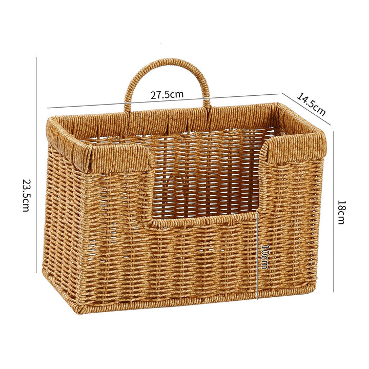 Unisex Handwoven Storage Basket with Practical Carrying Handle Kalsten