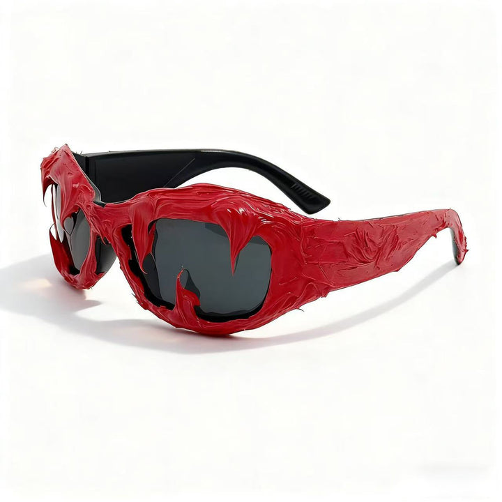 Women futuristic design sunglasses with unique textured surface Kalsten