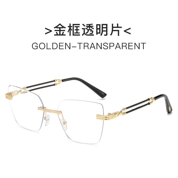 Ladies Designer Glasses with elegant and transparent metal frame Kalsten